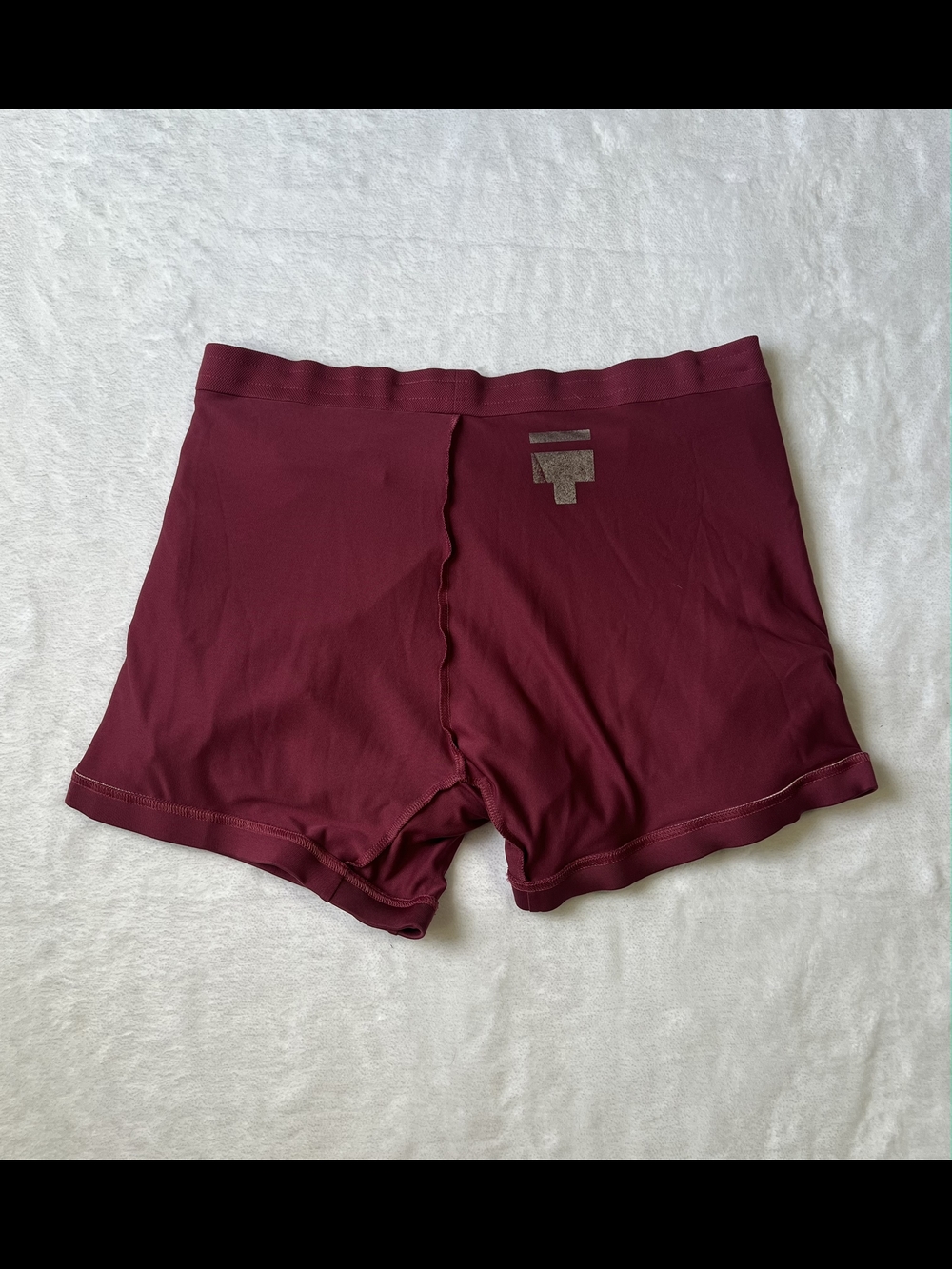 Women's Burgundy Active Skort with Contrast Piping - Picture 3 of 5